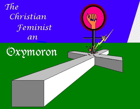 Feminist Symbol Attacking Cross